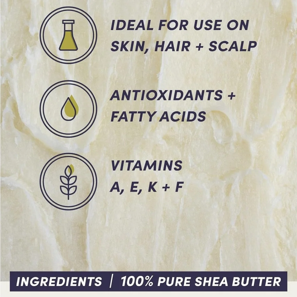 Eu'Genia Everyday Shea Butter (Lavender, 2oz) 100% Body Moisturizer